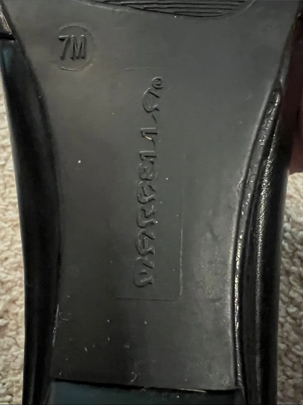 Black Women's Loafers with Silver Buckle by Marbella size 7